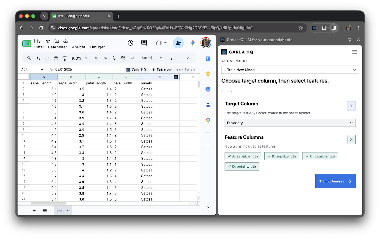Google Sheets Integration Sidebar